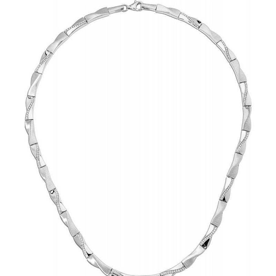 Halskette CH.ABRAMOWICZ | Designer Kette Armband Silber 925 Weisse Zirkonia Brillantlook