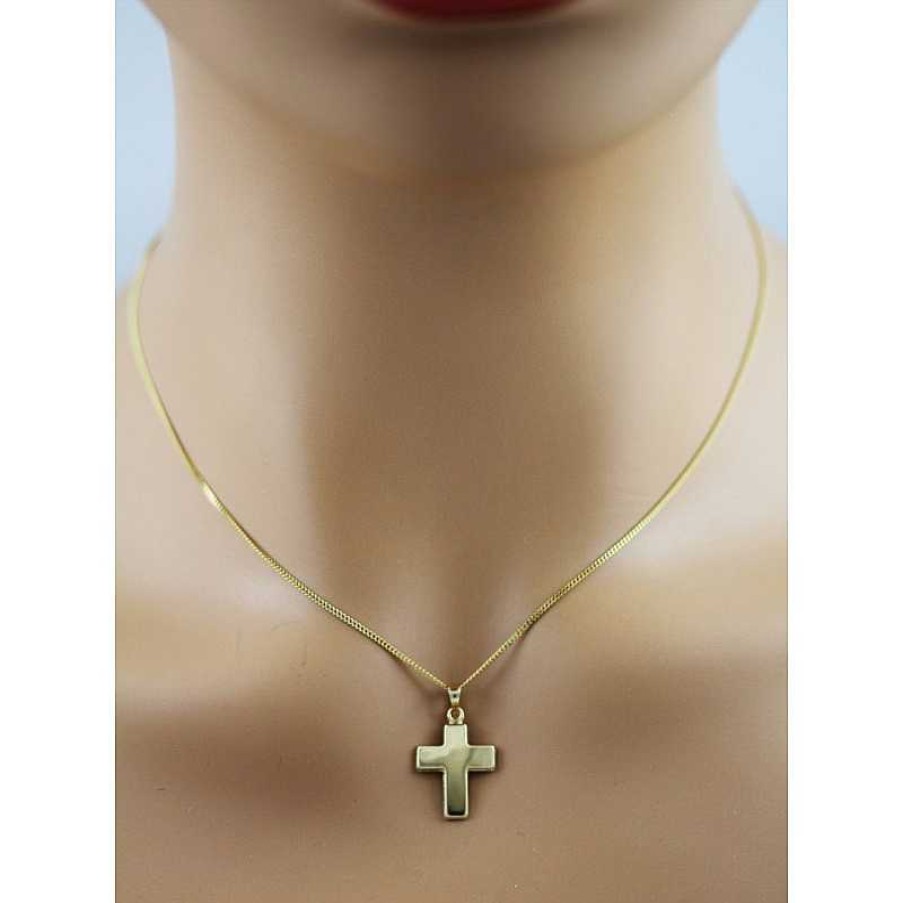 Kettenanh Nger CH.ABRAMOWICZ | Kreuz Anh Nger Gelbgold 333 Goldschmuck Unisex