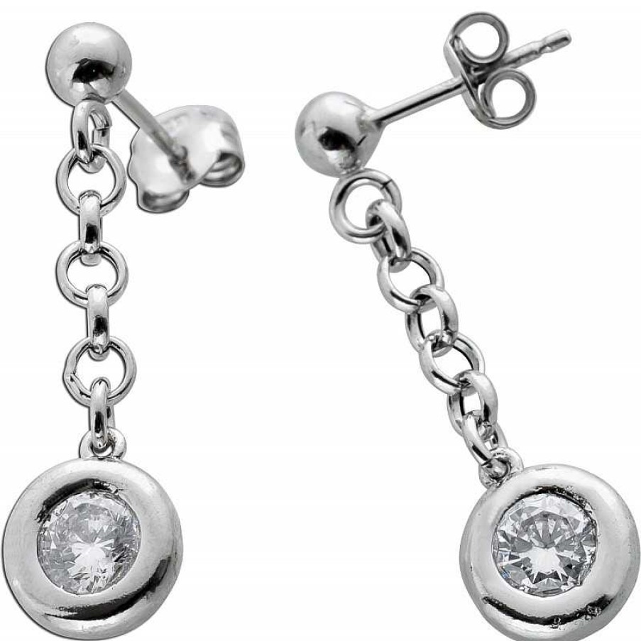 Ohrringe CH.ABRAMOWICZ | Ohrstecker Silber 925 Rhodonisiert Zirkonia Damenschmuck