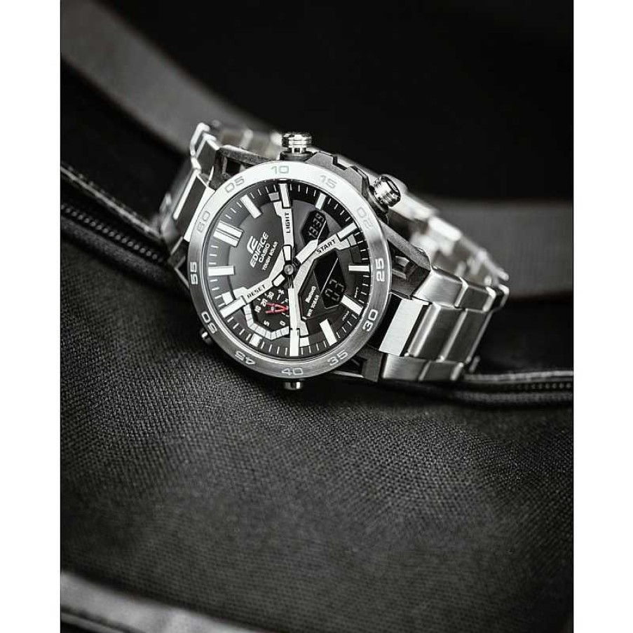 Uhren Casio | Edifice Uhr Ecb-2000D-1Aef Herrenuhr Silber Solar Bluetooth