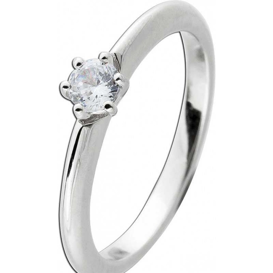 Ringe CH.ABRAMOWICZ | Solit Rring Silber 925 1Zirkonia 0,25Ct Antragsring Trauring