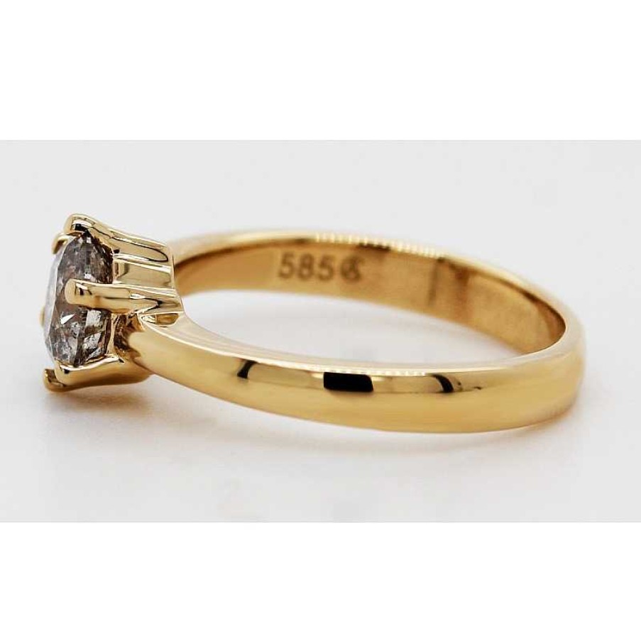 Ringe CH.ABRAMOWICZ | Verlobungsring Solit Rring Gelbgold 585 Diamant Solit R 1.24Ct W P3 Zertifikat