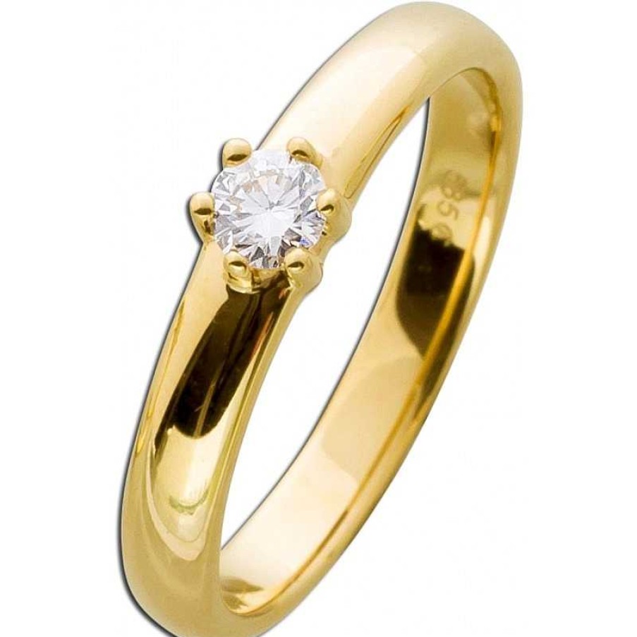 Ringe CH.ABRAMOWICZ | Verlobungsring Diamant Brillantschliff 0,20Ct Gelbgold 585 1 Diamant 0,20Ct Tw/Vsi