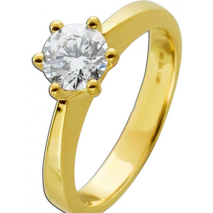 Ringe CH.ABRAMOWICZ | Verlobungsring Diamant 1,09Ct G Si2 Brillant Solit R 585 Gia Zerti