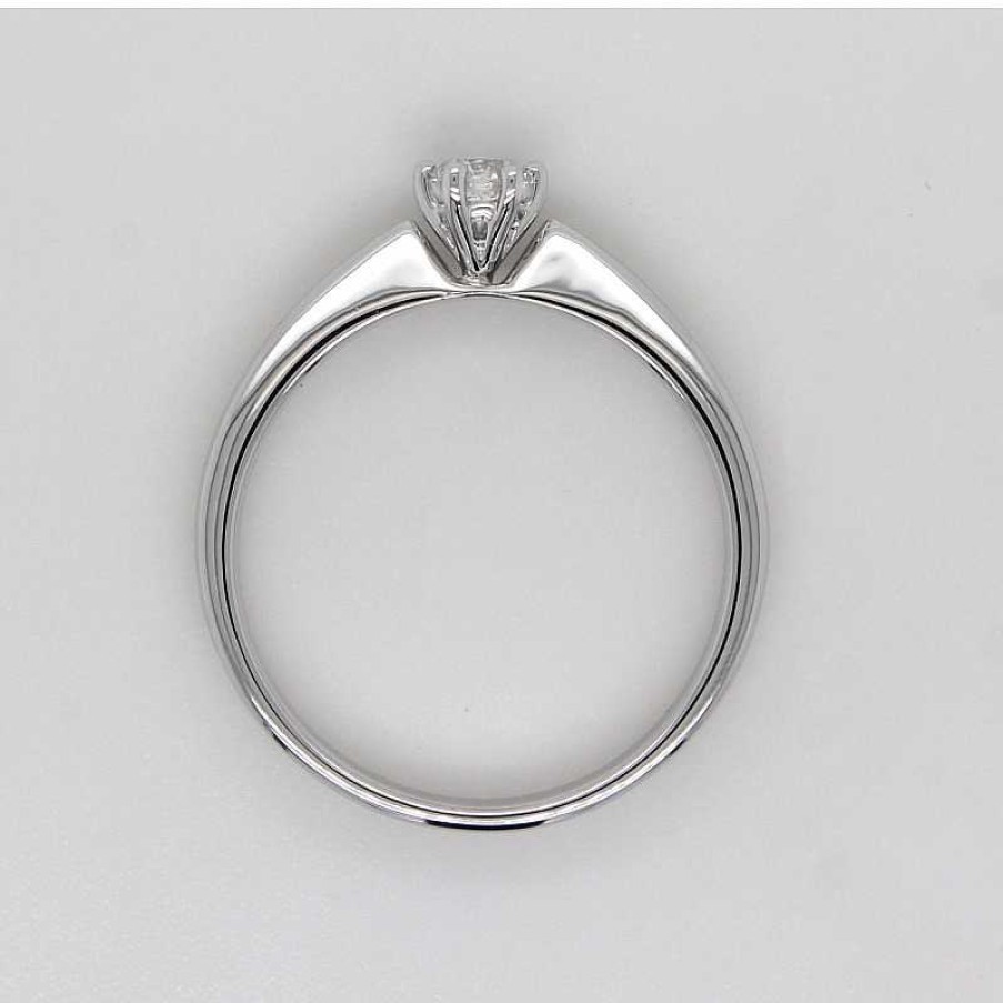 Ringe CH.ABRAMOWICZ | Solit Rring Wei Gold 5851 Brillant 0,25Ct Tw/Vsi Massiv Poliert