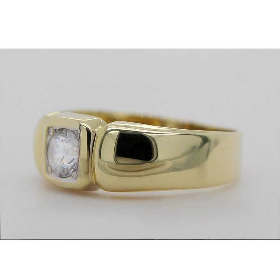 Ringe CH.ABRAMOWICZ | Ring Gelbgold Wei Gold 585 Solit R Synth. Zirkonia 0.50Ct.