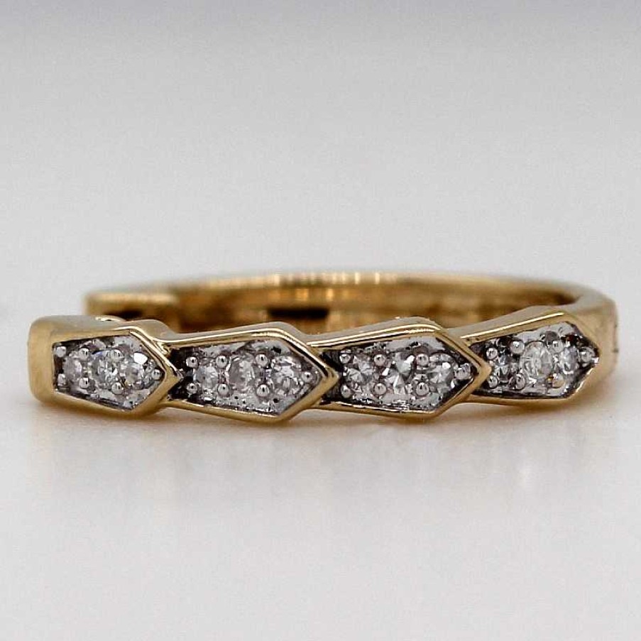 Ohrringe CH.ABRAMOWICZ | Diamant Creolen Gelbgold 14 Karat 24 Diamanten 0,10Ct W/Si