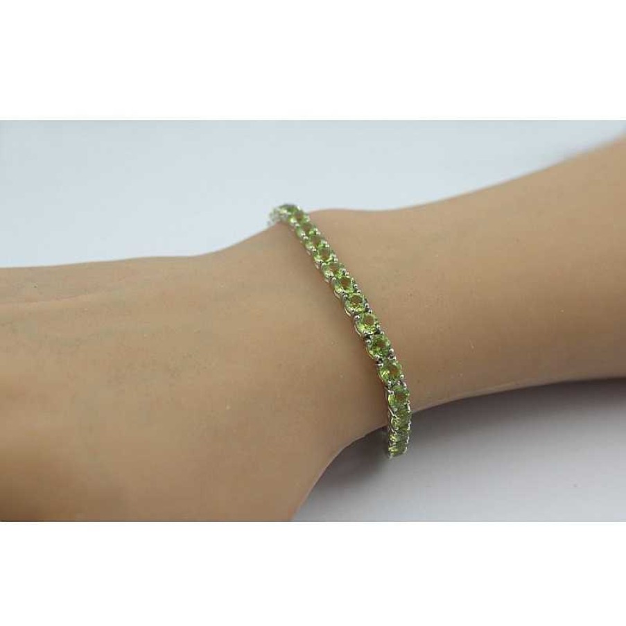 Armband CH.ABRAMOWICZ | Tennisarmband Silber 925 Gr Ne Peridot Edelsteine Poliert