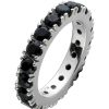 Ringe CH.ABRAMOWICZ | Memoire Alliance Ring Silber 925 Schwarz Zirkonia Rundum Gefasst