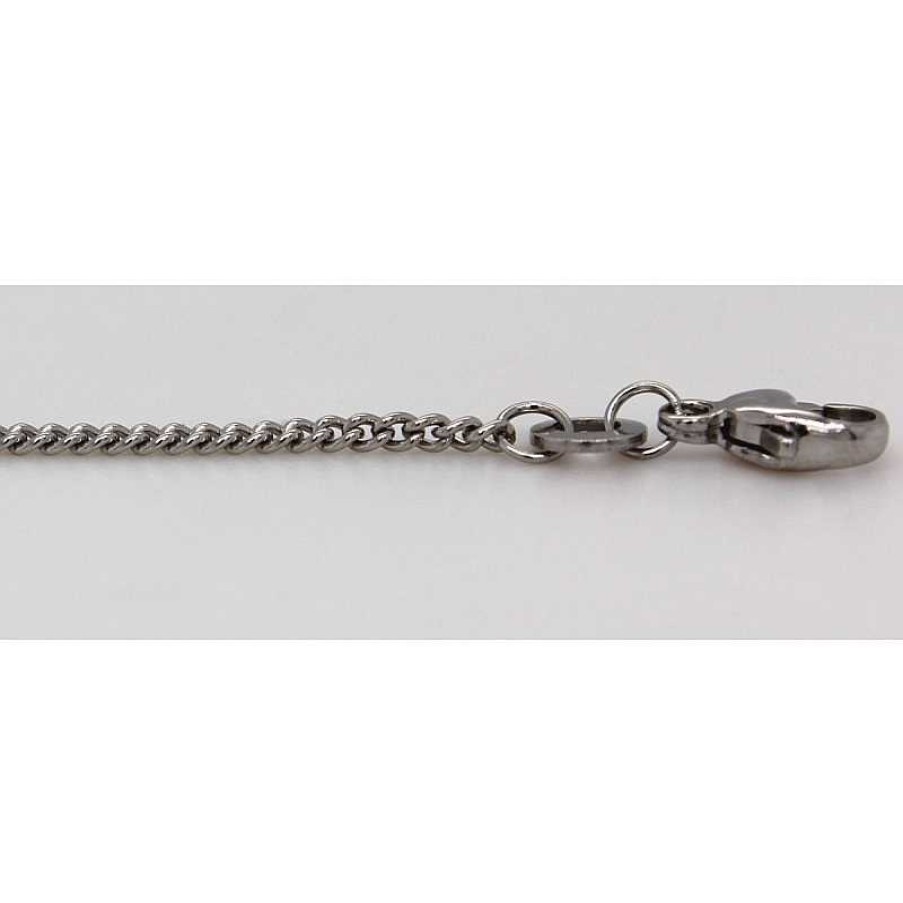 Halskette BINDER | Platin Panzerkette 1,3 Mm Cuban Link Chain Platin 950 Massiv