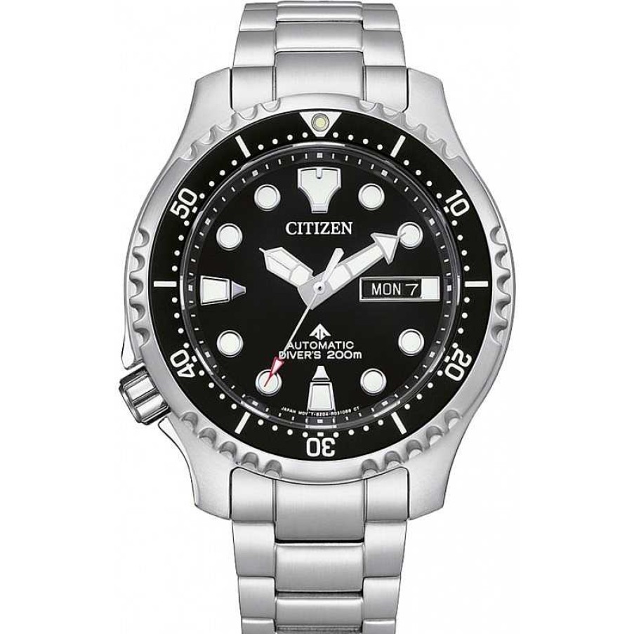 Uhren Citizen | Citizen Ny0140-80Ee Promaster Sea Herren Uhr Edelstahl Schwarzes Zifferblatt 44Mm