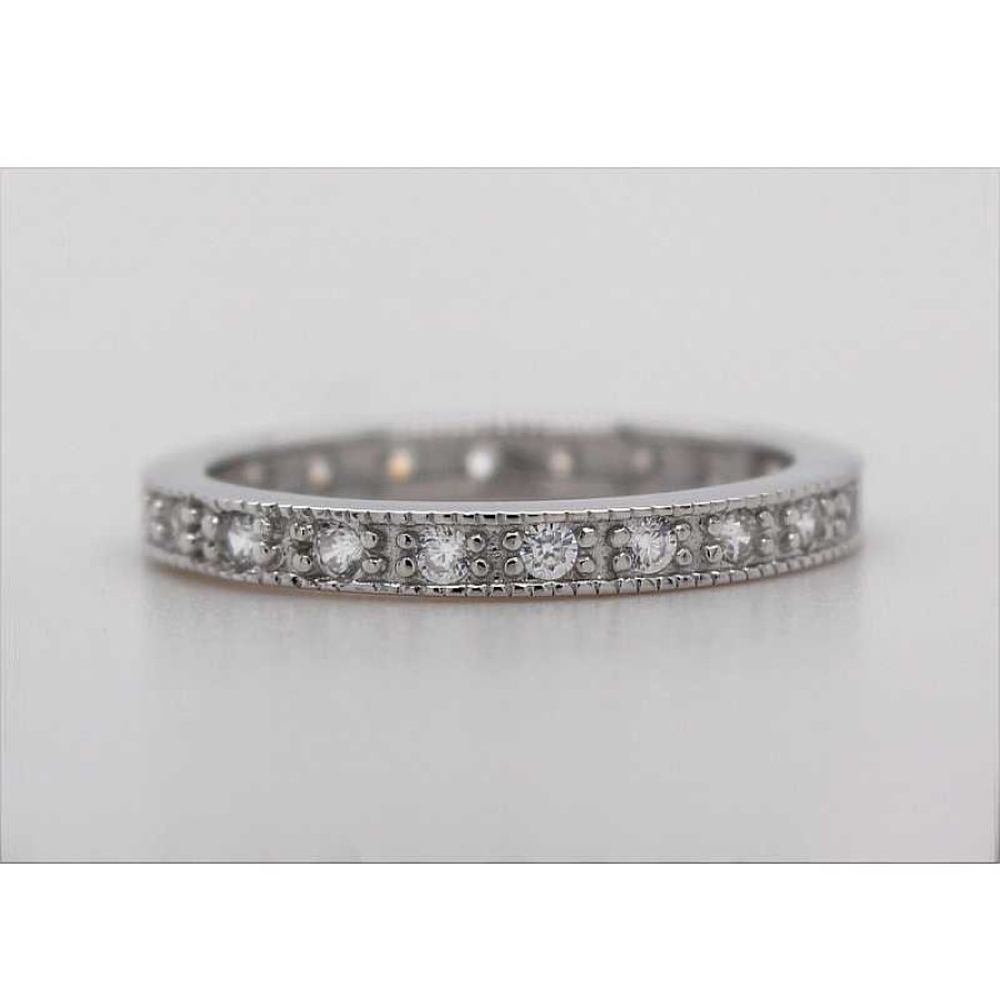 Ringe CH.ABRAMOWICZ | Wei Er Zirkonia Ring Silber 925 Damenschmuck