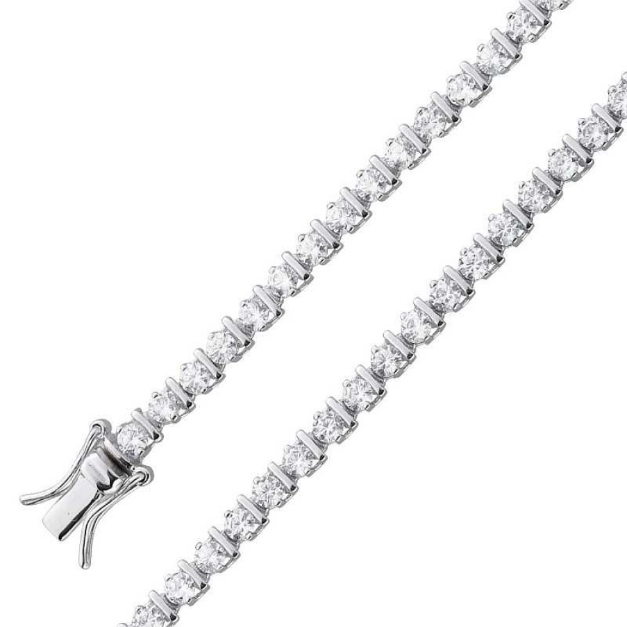 Armband CH.ABRAMOWICZ | Tennis Armband Rivierearmband Silber 925 Weisses Zirkoniaarmband