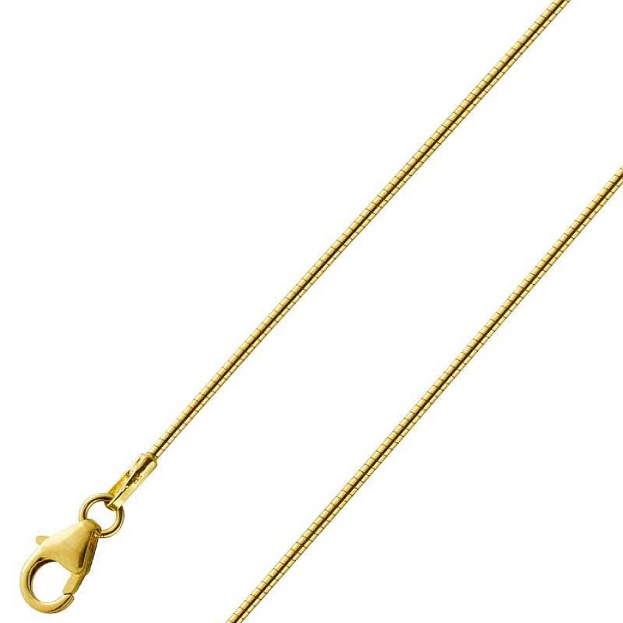 Halskette BINDER | Tonda Collier 1Mm Gold 585 14 Karat Massiv