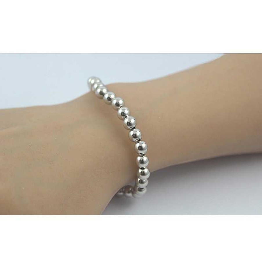 Armband CH.ABRAMOWICZ | Kugel Armband Silberarmband Silber 925 Dehnbar