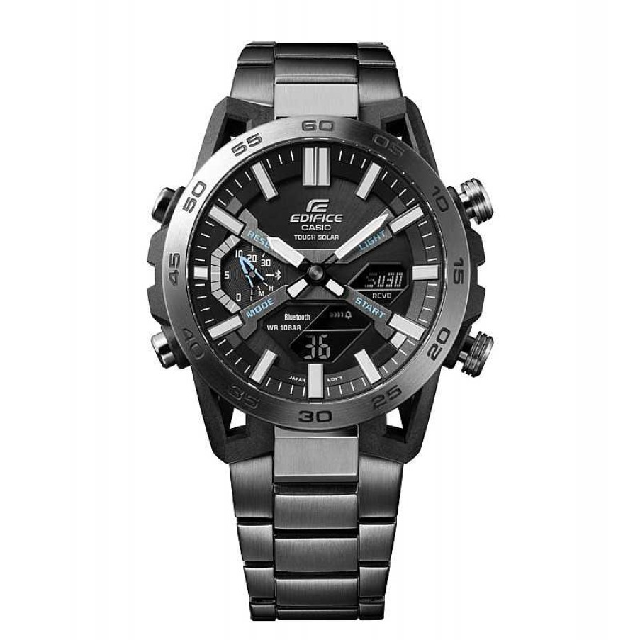 Uhren Casio | Edifice Uhr Ecb-2000Dc-1Aef Herrenuhr Anthrazit Solar Bluetooth