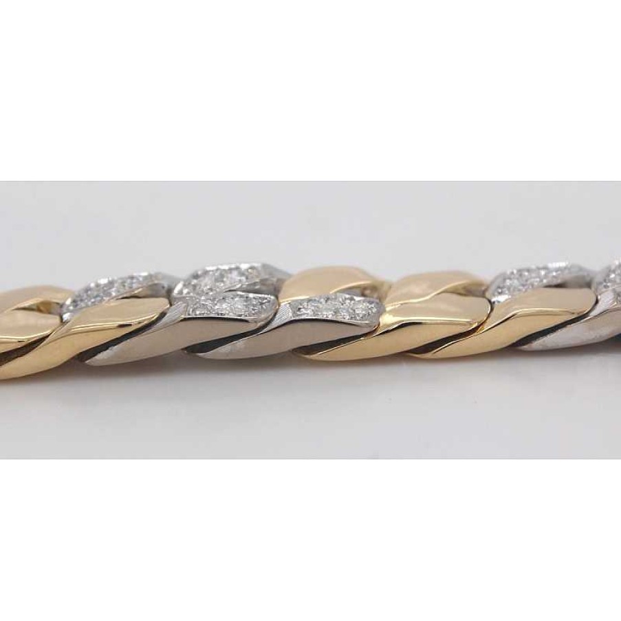 Armband CH.ABRAMOWICZ | Diamantarmband Gelbgold 750 Wei Gold 150 Brillanten 3,00Ct Tw/Vvs