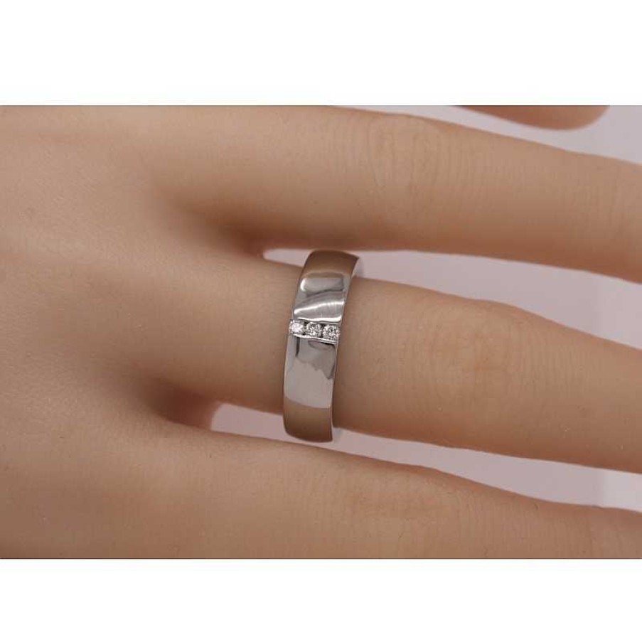 Ringe CH.ABRAMOWICZ | Brillantring Palladium 950 3 Diamanten 0,09Ct Tw/Vvs