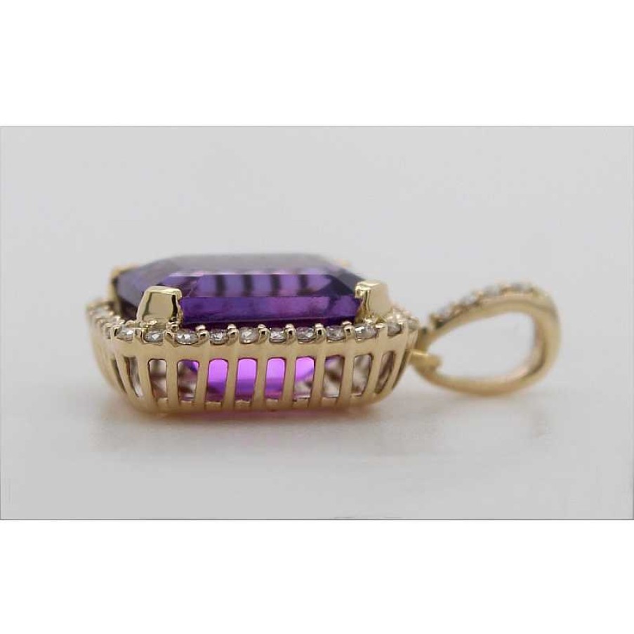 Kettenanh Nger CH.ABRAMOWICZ | Anh Nger Gelbgold 585 1 Amethyst 36 Brillanten