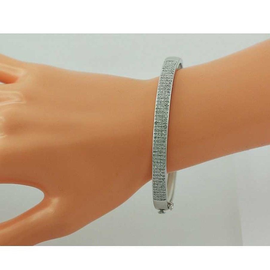 Armband CH.ABRAMOWICZ | Diamant Armreif 2,0Ct Diamanten Silber 925 Brillantarmreif Edelsteine