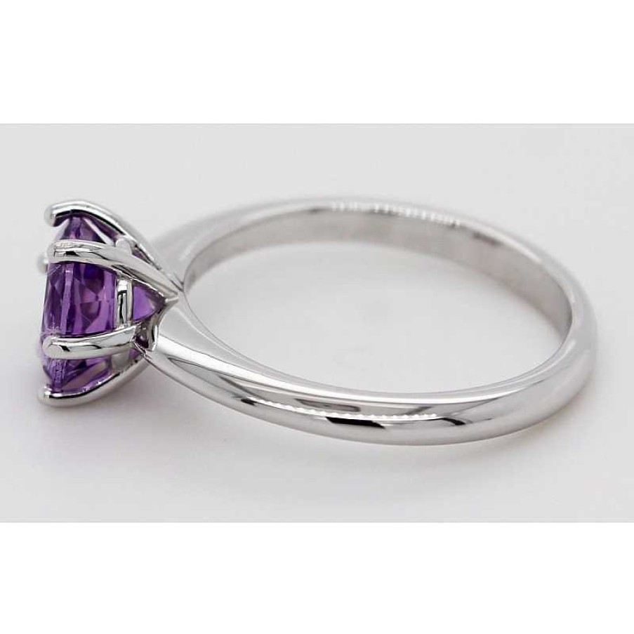 Ringe CH.ABRAMOWICZ | Solit Rring Silber 925 Lila Amethyst Edelstein 2,00Ct. Brillantschliff