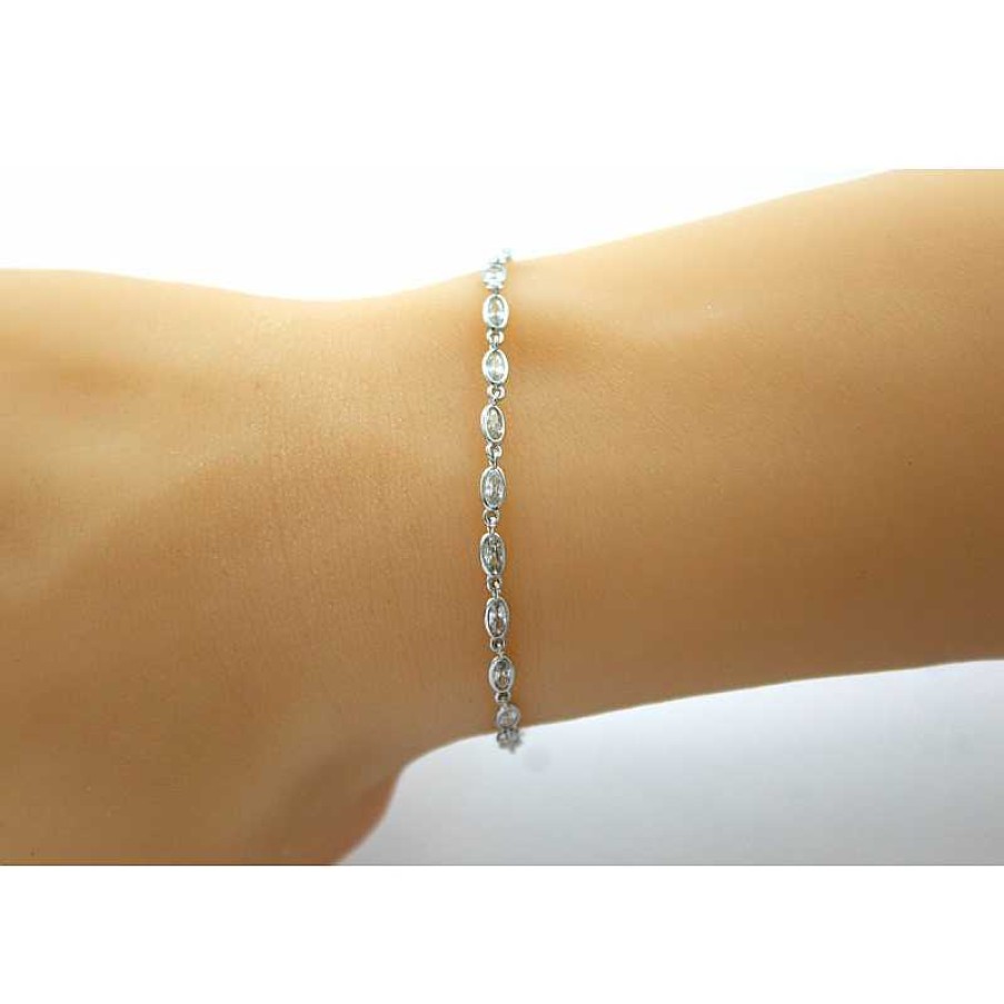 Armband CH.ABRAMOWICZ | Armband Silber 925 Zirkonia Zargegefasst Breite 3Mm