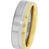 Ringe CH.ABRAMOWICZ | Solit R Ring Gelb/Wei Gold 585 1 Diamant 0,05Ct. Tw/Vvs Princess Cut