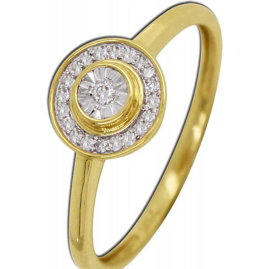 Ringe CH.ABRAMOWICZ | Designer Ring Gelbgold 585 14 Karat 21 Diamanten 0,09Ct W/S