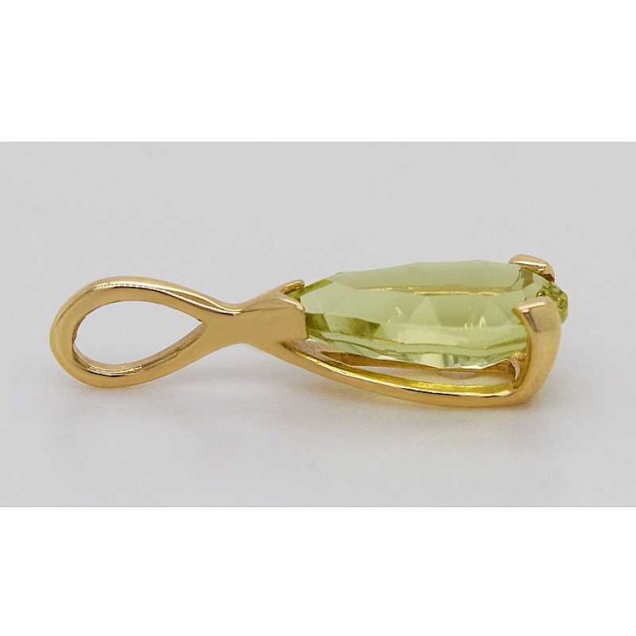 Kettenanh Nger CH.ABRAMOWICZ | Anh Nger Gelbgold 585 Gr Ner Limonen Quarz Solit R 1.8Ct.