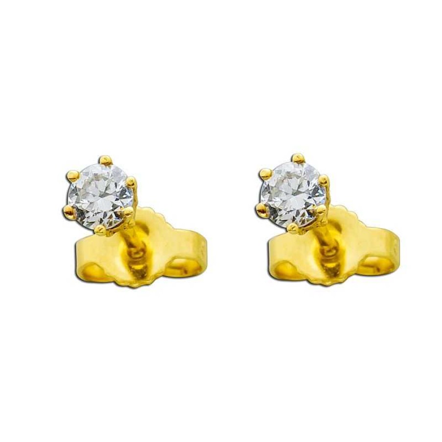 Ohrringe CH.ABRAMOWICZ | Solit R Diamantohrringe Gelbgold 585 14 Karat 0,35Ct Tw/If