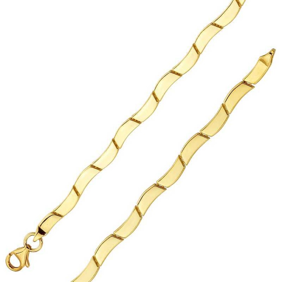 Halskette CH.ABRAMOWICZ | Goldkette Goldarmband Gelbgold 333 Halbmassiv Optisch Vollmassiv