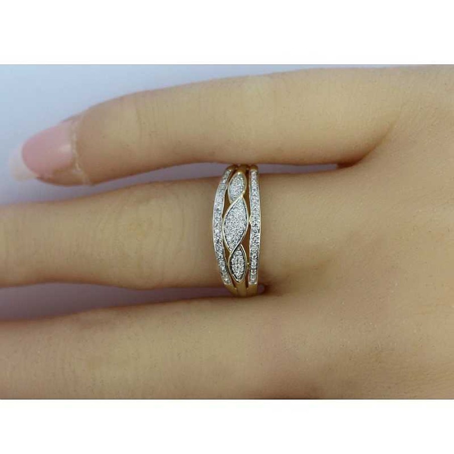 Ringe CH.ABRAMOWICZ | Ring Gelbgold 375 43 Brillanten 0,11Ct W/Si Diamantring