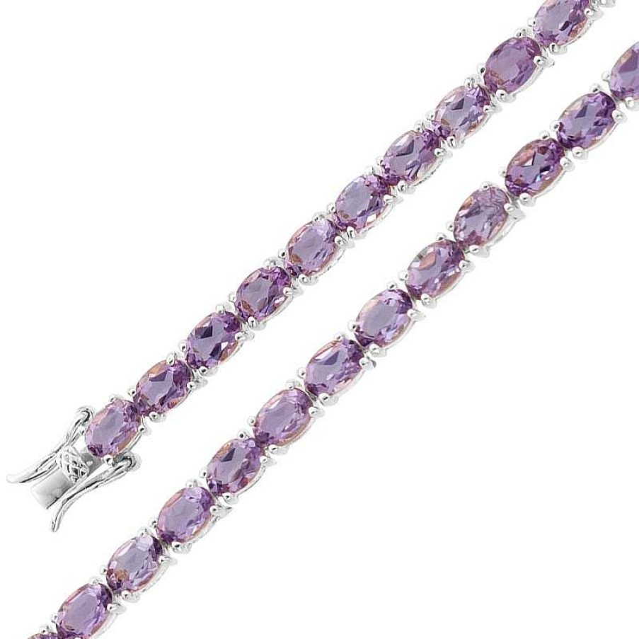 Armband CH.ABRAMOWICZ | Violettes Amethystarmband Silber 925 Violetter Lila Edelstein