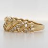 Ringe CH.ABRAMOWICZ | Diamantring Gelbgold 585 Ketten Look 40 Brillanten 0,33Ct Tw/Vsi