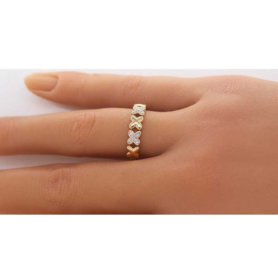 Ringe CH.ABRAMOWICZ | X-Design Ring Gelb/Wei Gold585 27 Brillanten 0,08Ct, W/Si