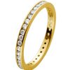 Ringe CH.ABRAMOWICZ | Memoire Ring Gelbgold 3759 Karat Mit Zirkonia Rundum Gefasst