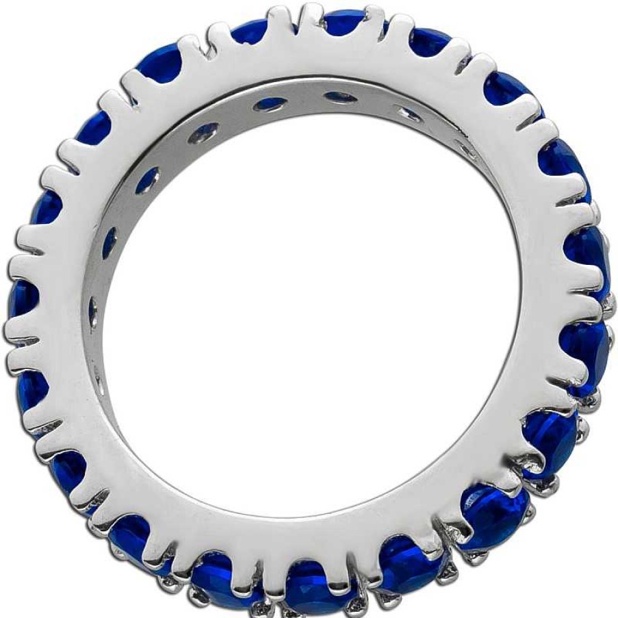 Ringe CH.ABRAMOWICZ | Memoire Alliance Ring Silber 925 Blau Zirkonia Rundum Gefasst