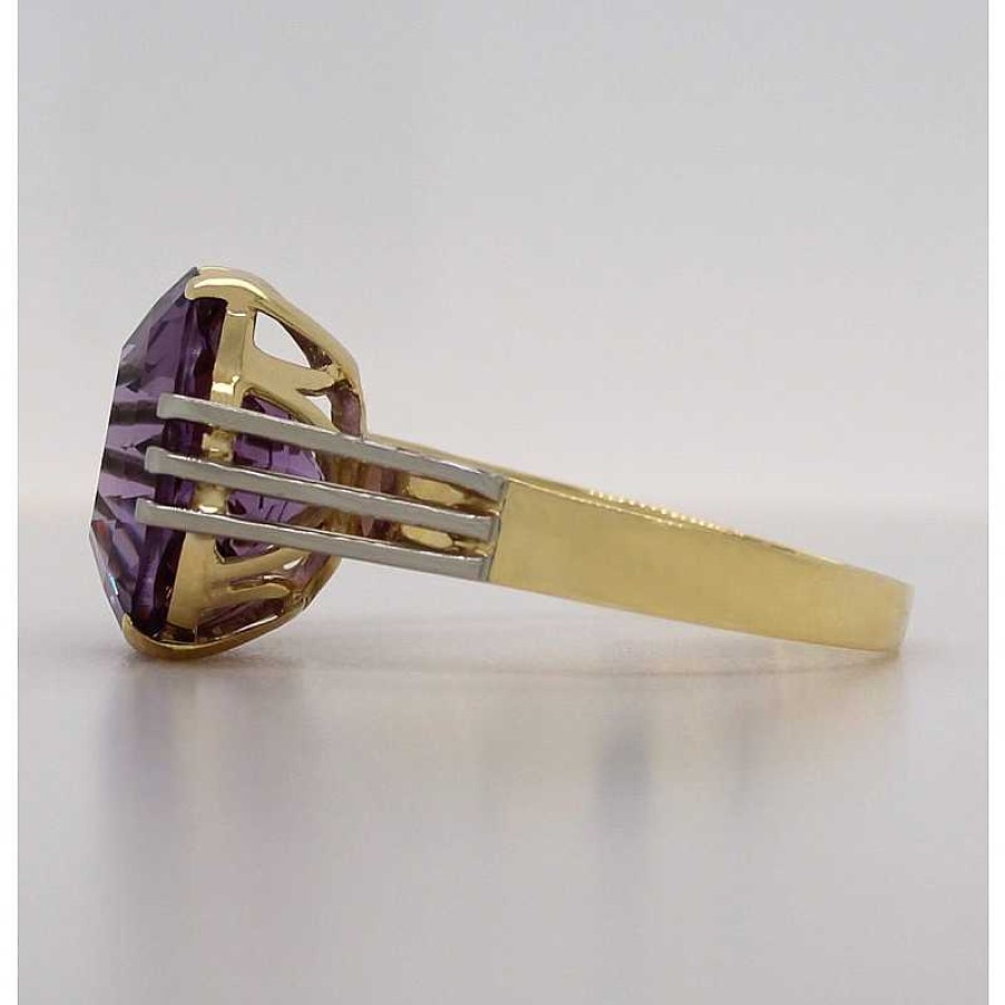 Ringe CH.ABRAMOWICZ | Edelsteinring Gelbgold 585 Amethyst 6,82Ct.Lila Leuchtend