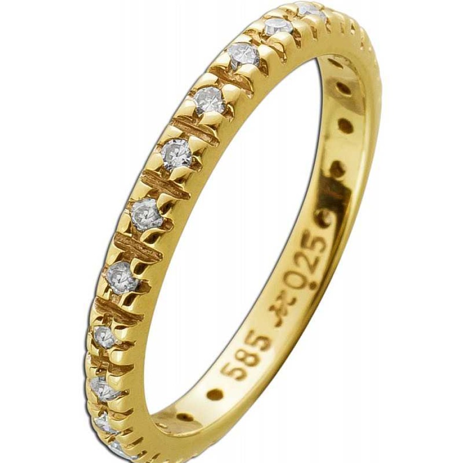 Ringe CH.ABRAMOWICZ | Memoire Ring Gelbgold 585 23 Diamanten 0,25Ct. Tw/Si