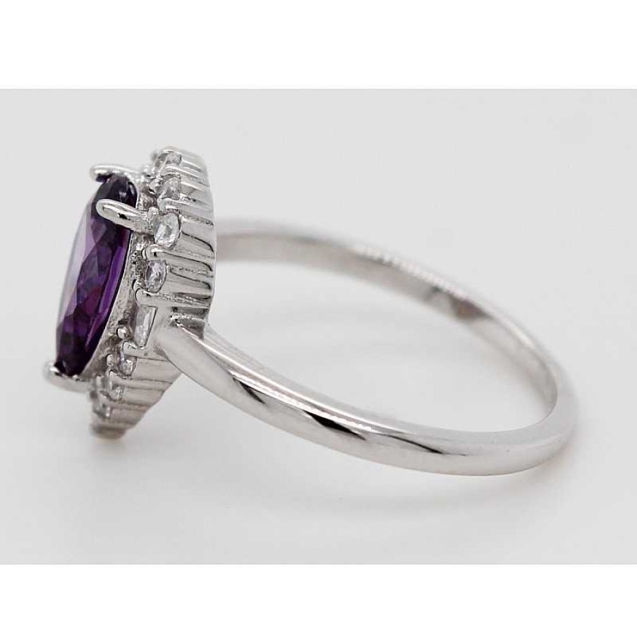 Ringe CH.ABRAMOWICZ | Silberring 925 Amethyst Edelstein Diamant Brillant Synthesen