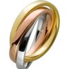 Ringe CH.ABRAMOWICZ | Tricolor Ring Gelbgold Weissgold Rosegold 333 8 Karat Halbmassiv