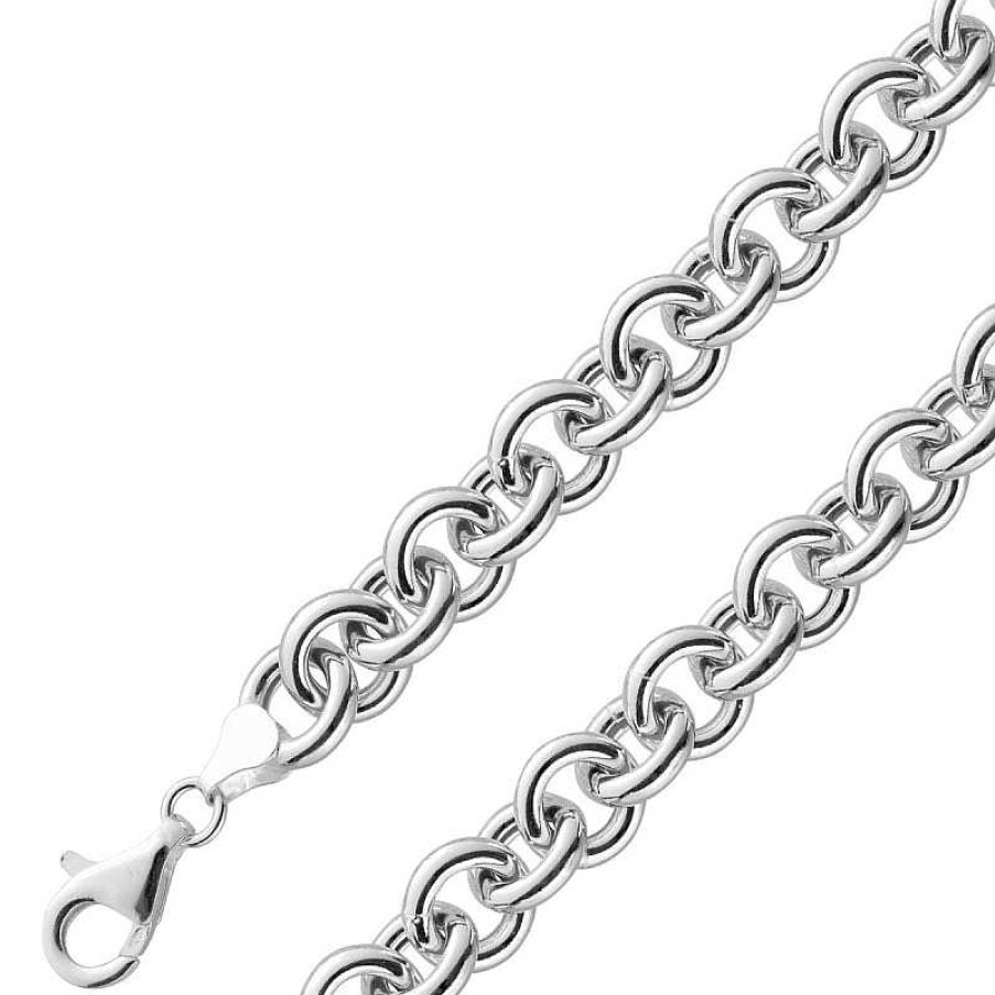 Halskette CH.ABRAMOWICZ | Erbskette Collier Silber 925 Massiv 11Mm