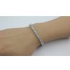 Armband CH.ABRAMOWICZ | Tennisarmband Silber 925 Wei E Und Blaue Topas Edelsteine Poliert