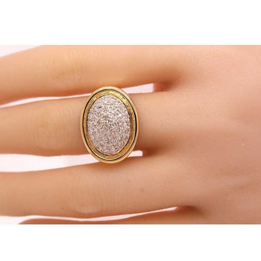 Ringe CH.ABRAMOWICZ | Designerring Gelbgold 750 55 Diamanten Brillantschliff 0,50Ct Tw/Si