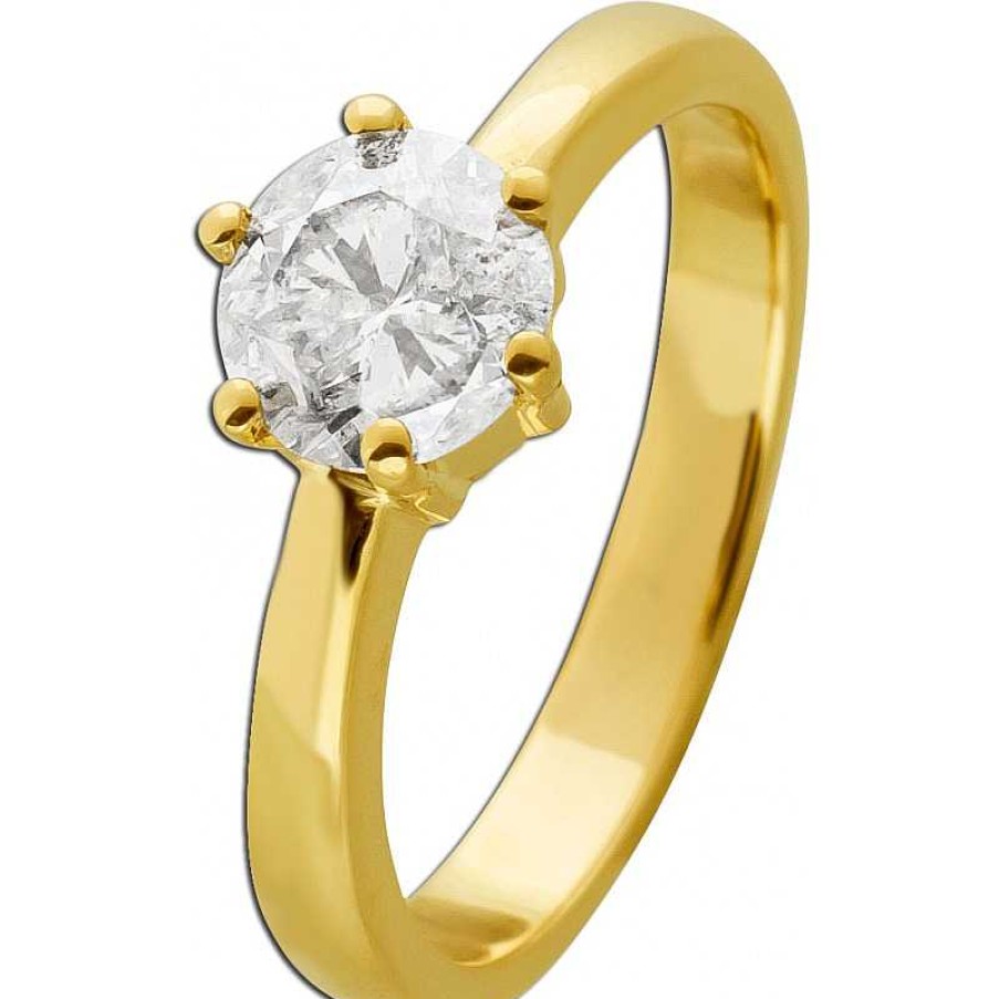 Ringe CH.ABRAMOWICZ | Verlobungsring Solit Rring Gelbgold 585 Diamant Solit R 1.24Ct W P3 Zertifikat