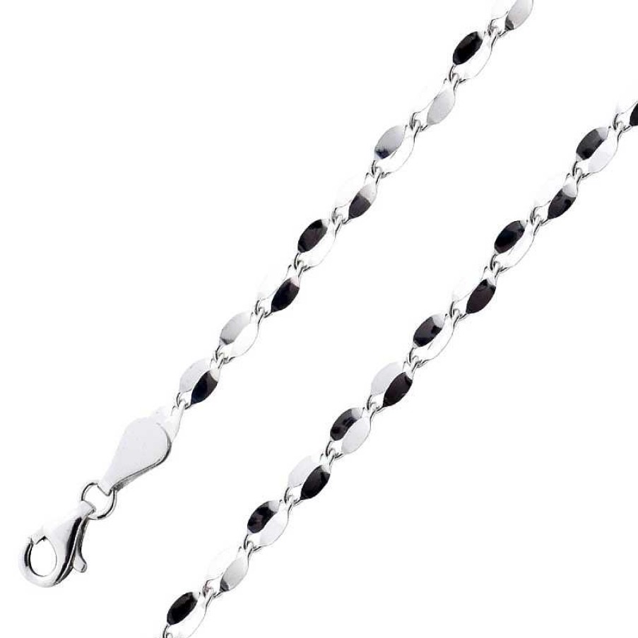 Halskette CH.ABRAMOWICZ | Doppelplaettchen Damen Silber Halskette Kette / Armband Silber 925 Damenschmuck Silberschmuck