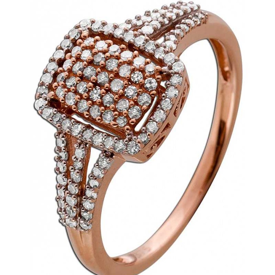 Ringe CH.ABRAMOWICZ | Brillantring Wei /Rosegold 375 107 Brillanten 0,50Ct.W/I1-2 Antik