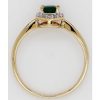 Ringe CH.ABRAMOWICZ | Ring Gelbgold 585 16 Diamantenl 0,10Ct W/Si 1Smaragd Edelstein 0,45Ct