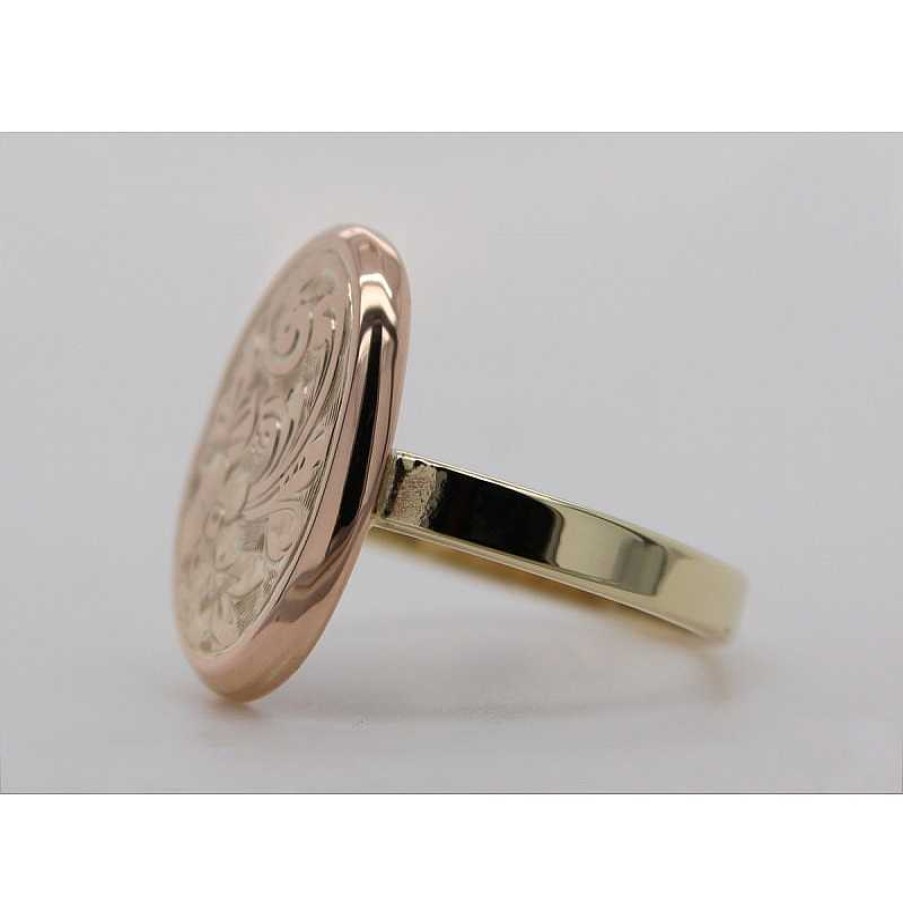 Ringe CH.ABRAMOWICZ | Goldring Gelbgold 333 Bl Ten Bl Tter Design Unikat Antik