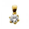 Kettenanh Nger CH.ABRAMOWICZ | Diamantanh Nger Gelbgold 585 Solit R Diamant 0.59Ct. Lupenrein